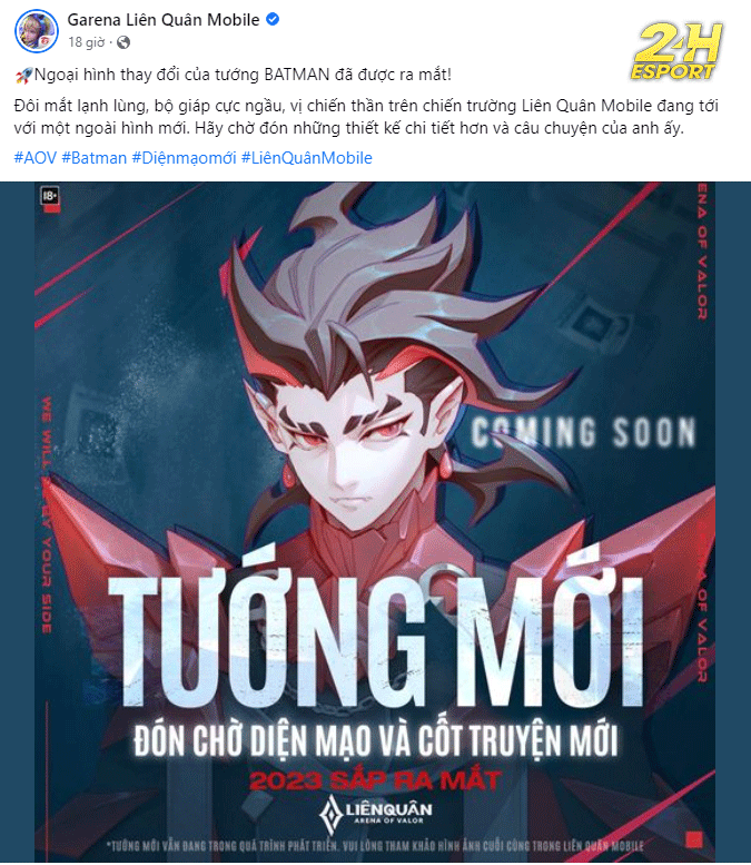 Facebook game thủ Việt tràn ngập hình ảnh Garena Liên Quân Mobile